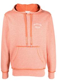 Golden Goose logo-print drawstring hoodie - Orange