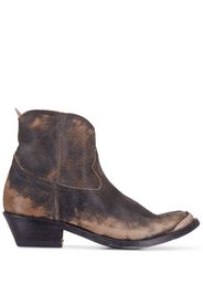 Golden Goose Young distressed-effect ankle boots - Brown