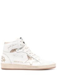 Golden Goose star-patch lace-up sneakers - White