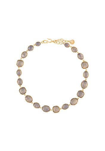 Goossens Cabochons embellished necklace - Gold