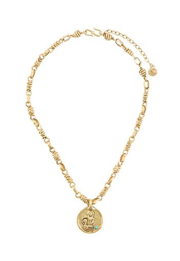 Talisman Aquarius medal necklace