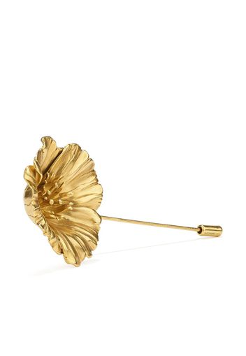 Goossens Poppy flower brooch TALISMAN - YG