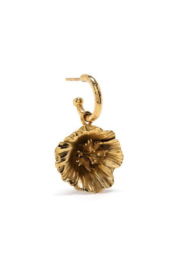 Goossens Talisman poppy flower earrings - Gold