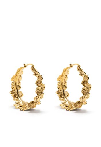 Goossens Talisman flower hoop earrings - Gold