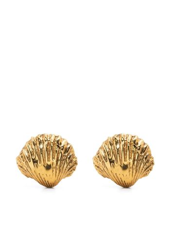 Goossens Maunaloa clip shell earrings - Gold