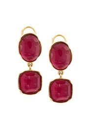 Goossens Two Cabochons earrings - Gold