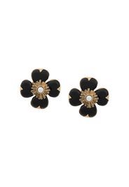 Goossens flower earrings - Black