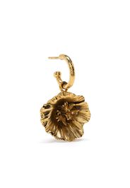 Goossens Talisman poppy flower earrings - Gold