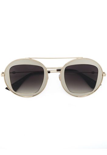 Gucci Eyewear metal frame sunglasses - Brown