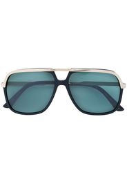 Gucci Eyewear embellished aviator sunglasses - Black