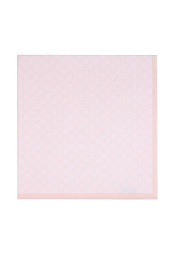 Gucci Kids GG pattern wool baby blanket - Pink