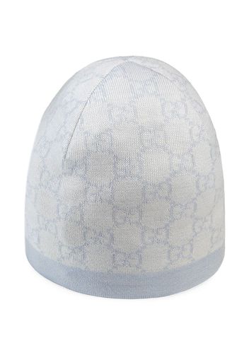 Gucci Kids Baby GG pattern wool hat - Blue