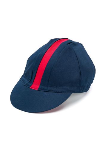 Gucci Kids contrast stripe cap - Blue