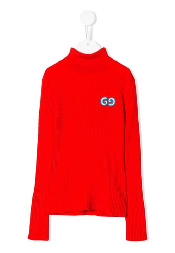 Gucci Kids turtle neck sweatshirt - Red