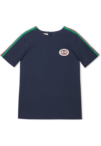 Gucci Kids Web trim T-shirt - Blue