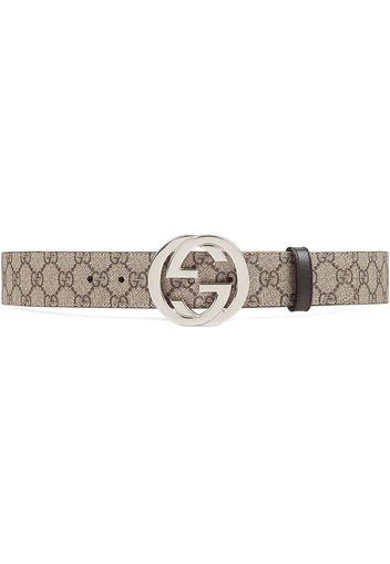 Gucci GG Supreme belt with G buckle - Neutrals