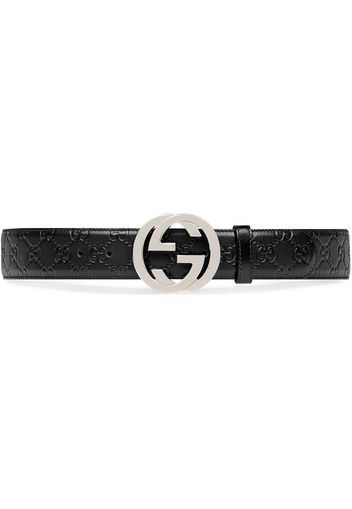 Gucci Gucci Signature leather belt - Black