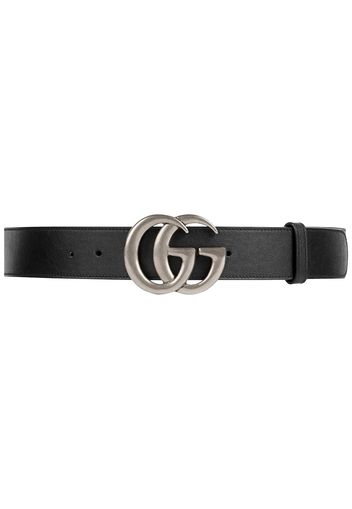 Gucci Leather belt with Double G buckle - Black