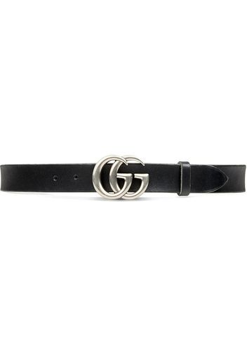 Gucci Leather belt with Double G buckle - Black