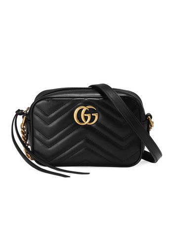 Gucci Black GG Marmont Mini leather bag