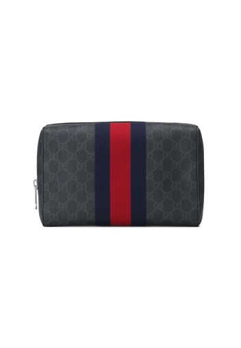 Gucci black GG Supreme toiletry case