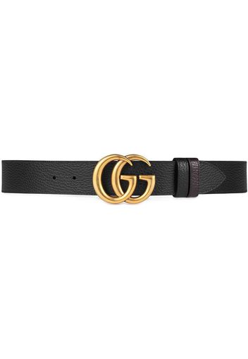 Gucci Reversible leather belt with Double G buckle - Black