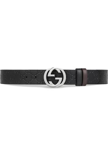 Gucci Reversible Gucci Signature belt - Black