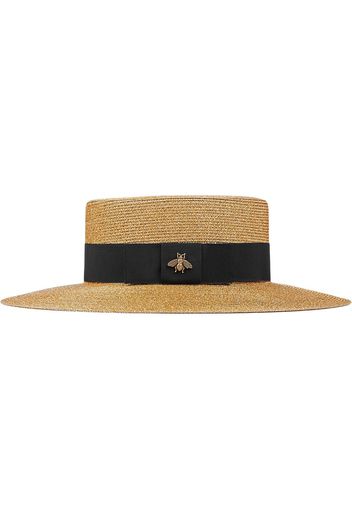 Gucci Lurex papier hat - Brown