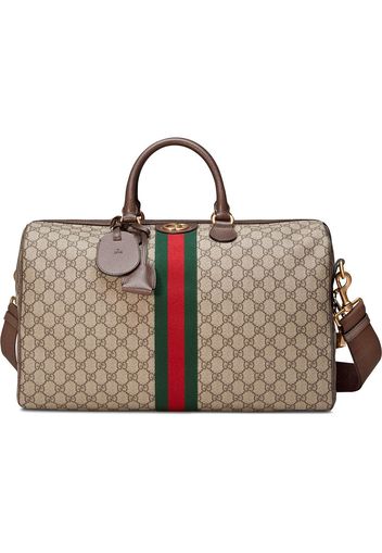 Gucci Python Web Stripe Duffle Bag Black