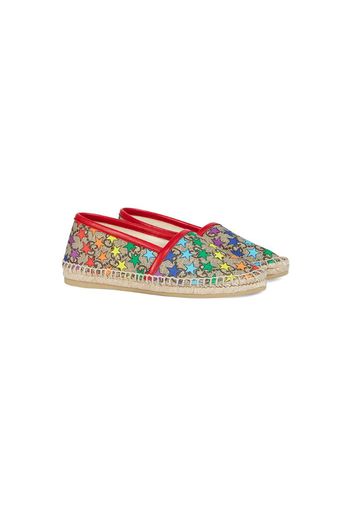 Children's GG rainbow star espadrille