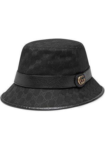 Black GG Canvas Bucket Hat With Double G