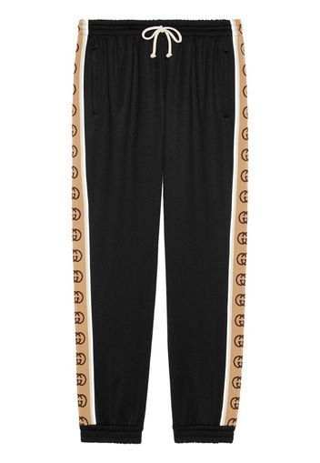 logo tape track pants