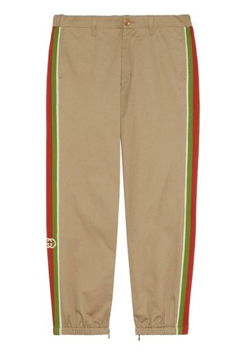 Cotton pant with stripes