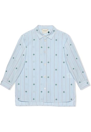 fil coupé cotton shirt with bees