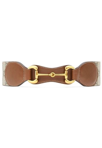 Horsebit leather belt