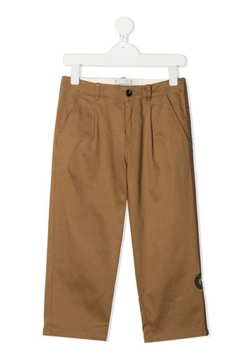 mid-rise chino trousers