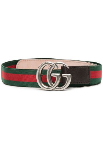 GG leather-trim belt