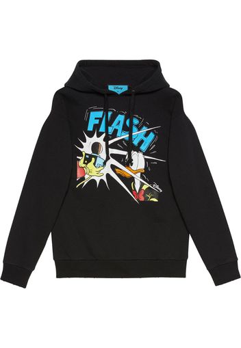 graphic-print long-sleeve hoodie