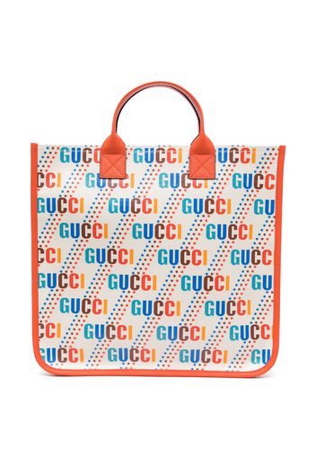 Gucci Kids Gucci Star logo-print tote bag - Orange