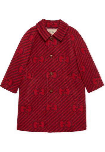 Gucci Kids logo print coat - Red