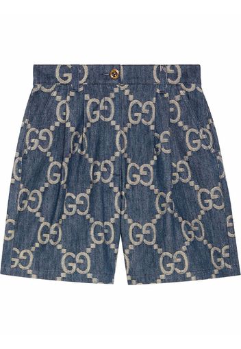 Gucci GG jacquard denim shorts - Blue