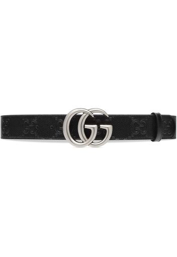 Gucci GG Marmont embossed belt - Black