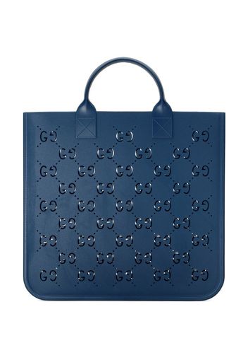 Gucci Kids cut-out GG shopping bag - Blue