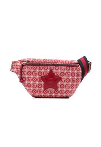 Gucci Kids GG logo-jacquard belt bag - Red