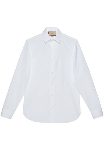 Gucci poplin long-sleeve shirt - White