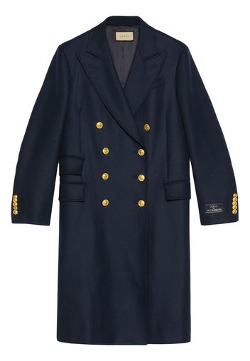 Gucci peak-lapels double-breasted coat - Blue