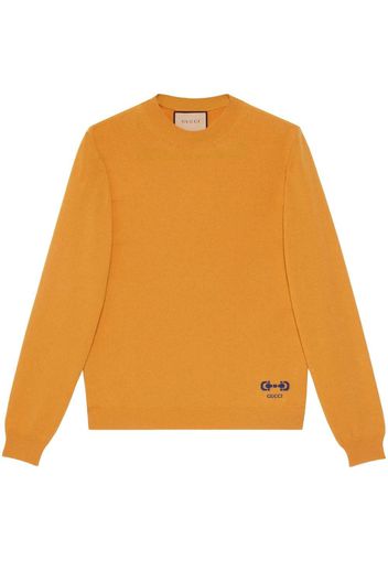 Gucci cashmere-knit horsebit jumper - Yellow