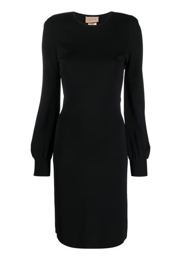 Gucci bishop-sleeve dress - Black