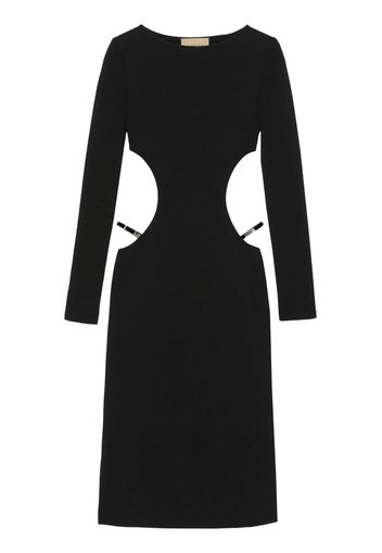 Gucci Crystal G Square midi dress - 1000 Nero