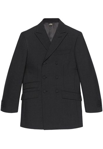 Gucci double-breasted wool blazer - Black